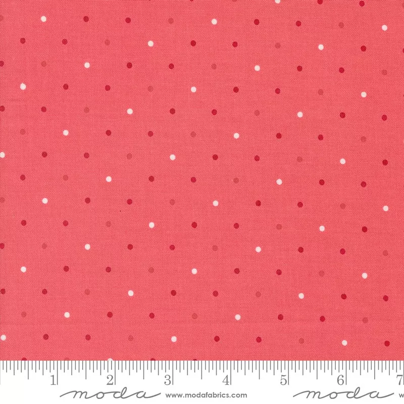 magic-dot-raspberry-yardage-by-lella-boutique-moda-fabrics Magic Dot Raspberry Yardage by Lella Boutique for Moda Fabrics