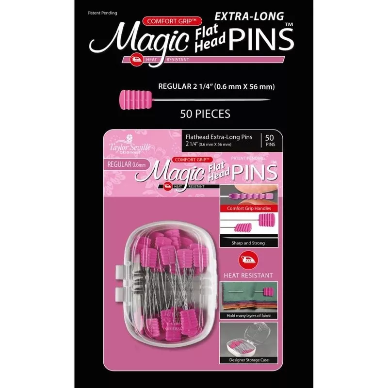 magic-pins-flathead-extra-long-regular-0-6mm-50pc-220290 Magic Pins Flathead Extra Long Regular 0.6mm 50pc 220290