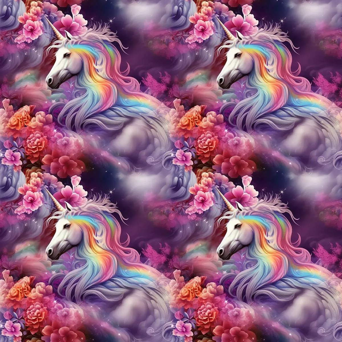 Magical Unicorns #5 Fabric