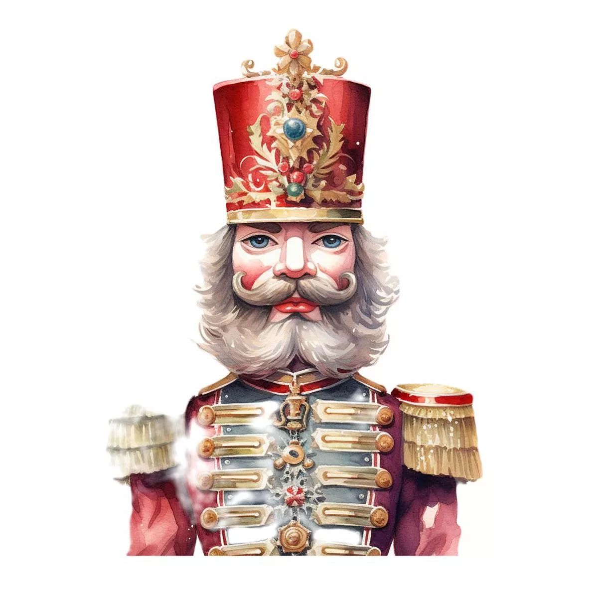 magnificent-christmas-nutcracker-11-fabric-panel Magnificent Christmas Nutcracker #11 Fabric Panel
