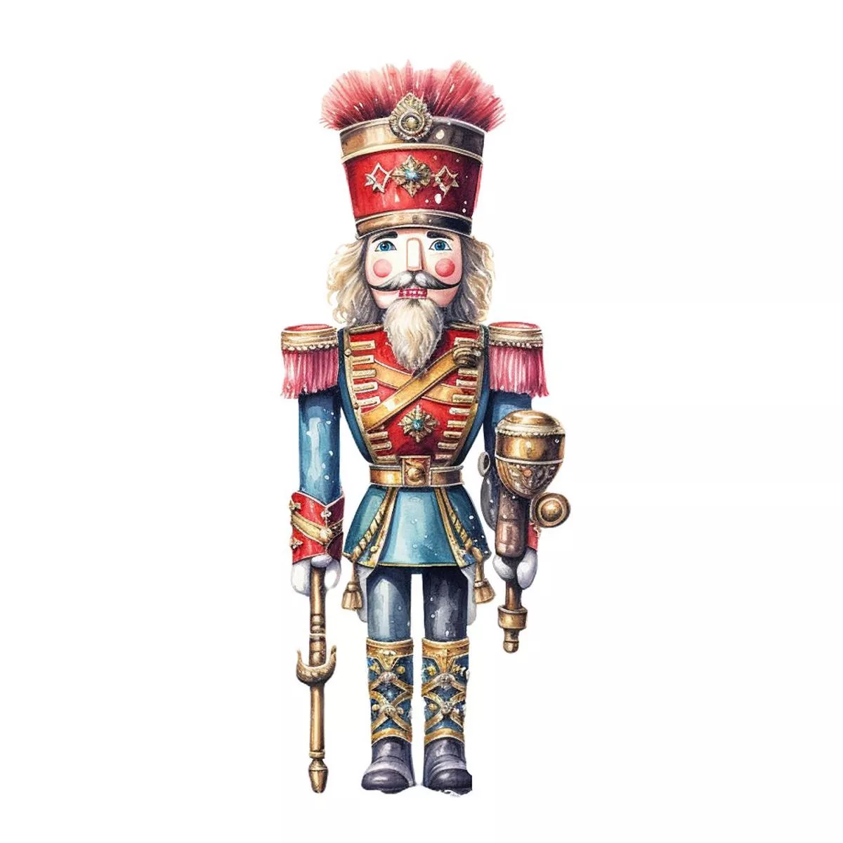 Magnificent Christmas Nutcracker #13 Fabric Panel