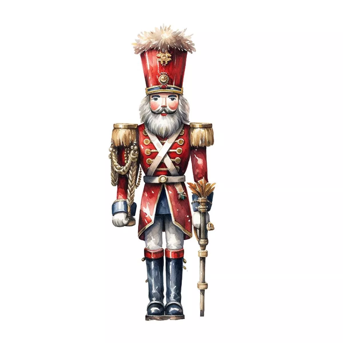 Magnificent Christmas Nutcracker #5 Fabric Panel