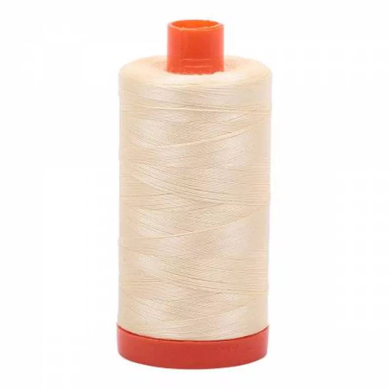 mako-cotton-thread-solid-50wt-1422yds-light-lemon-mk50-2110 Mako Cotton Thread Solid 50wt 1422yds Light Lemon MK50-2110