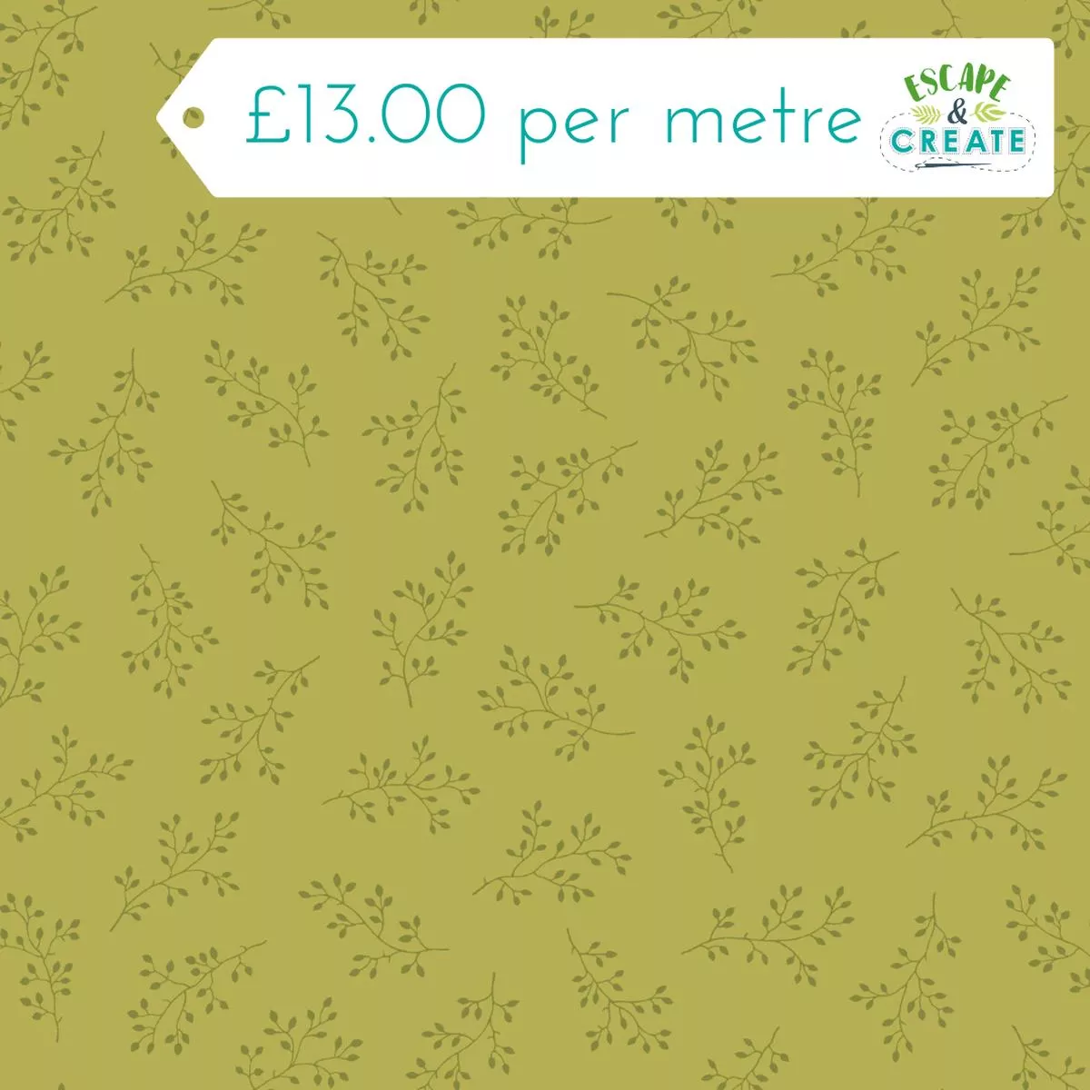 makower-olive-branch-in-green Makower Olive Branch in Green