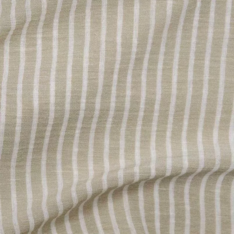 Marbella Stripe Shirting Natural / White