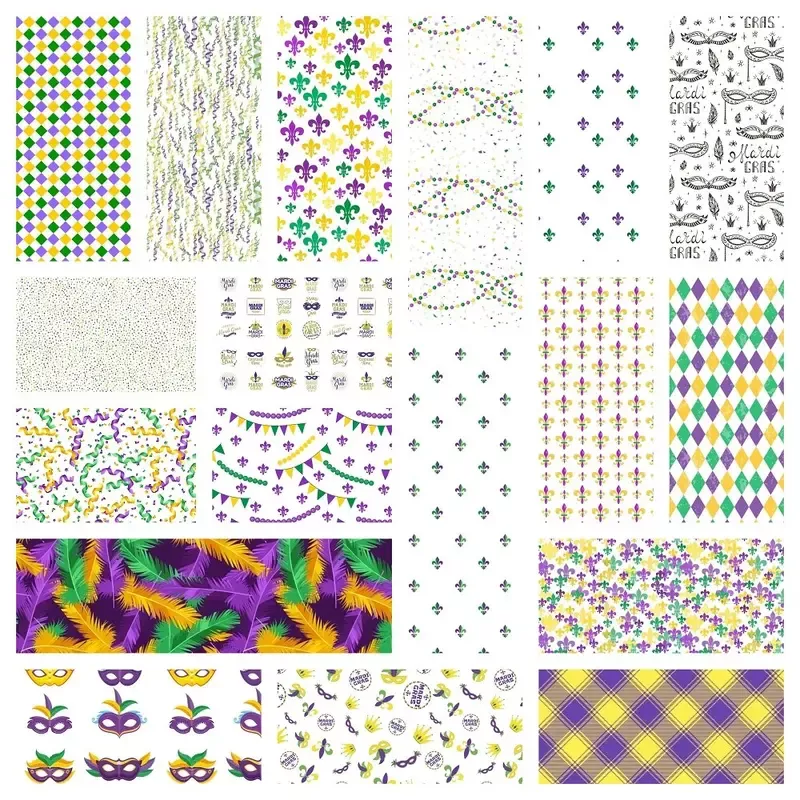 mardi-gras-fabric-collection-1-yard-bundle Mardi Gras Fabric Collection – 1 Yard Bundle