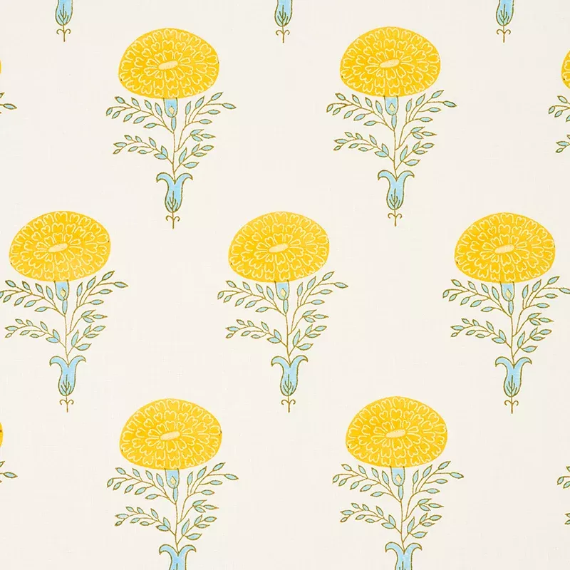 MARIGOLD HAND BLOCK PRINT YELLOW