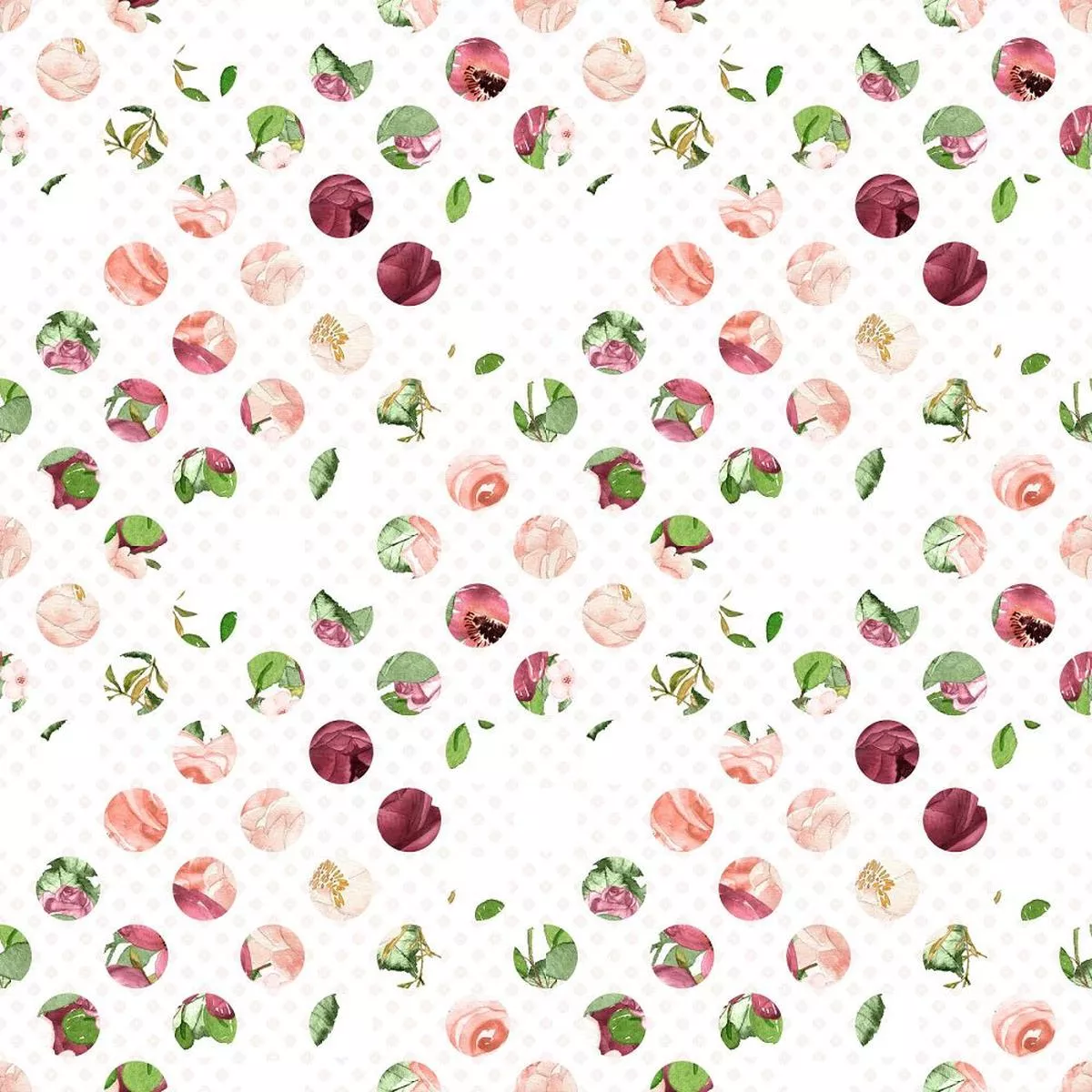 marsala-patterned-dots-fabric Marsala Patterned Dots Fabric