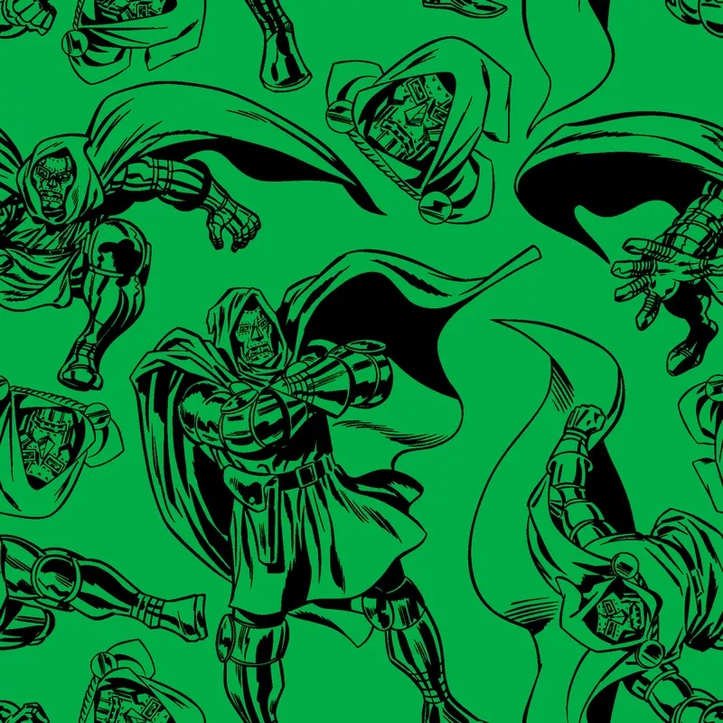 Marvel Doctor Doom Comic on GreenFabric