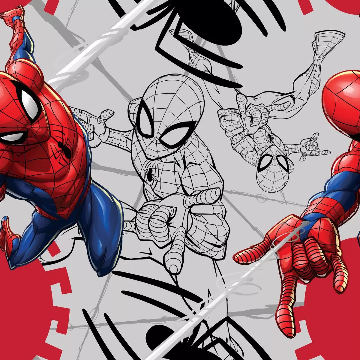 marvel-spider-man-spidey-web-fabric Marvel Spider-Man Spidey Web Fabric