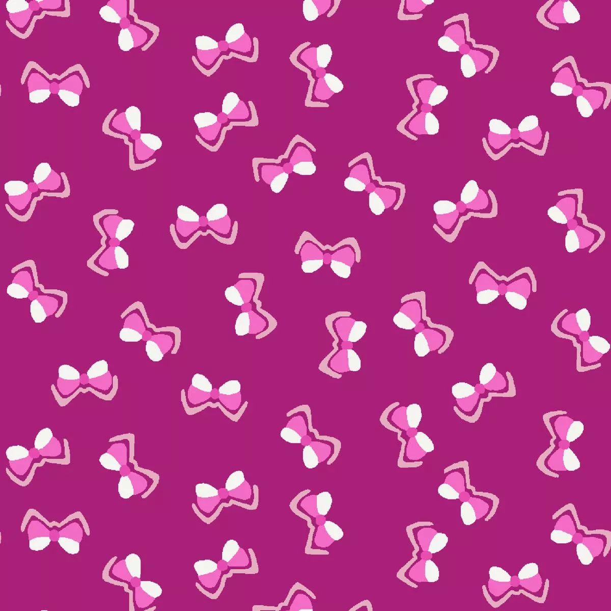 Megan Bows on Fuchsia Fabric