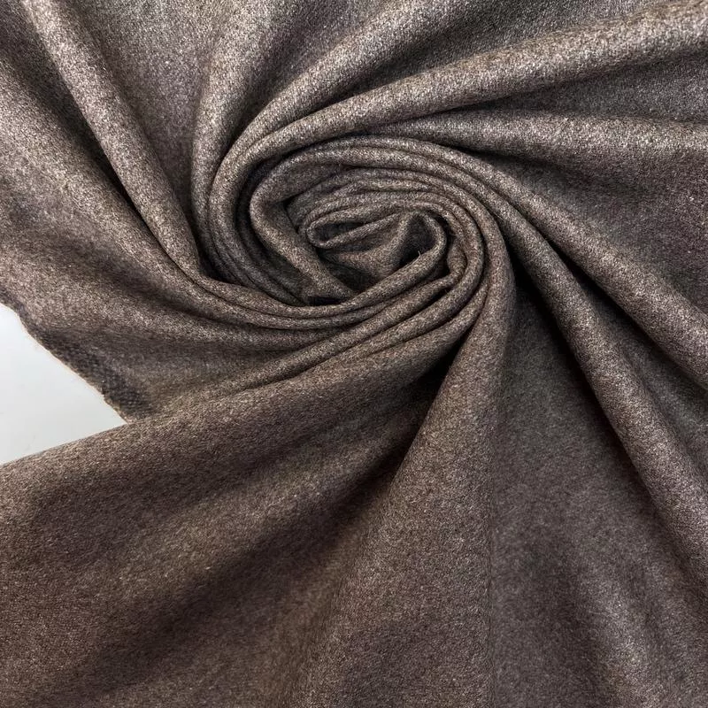 Melange Brown Wool Tweed Suit Fabric