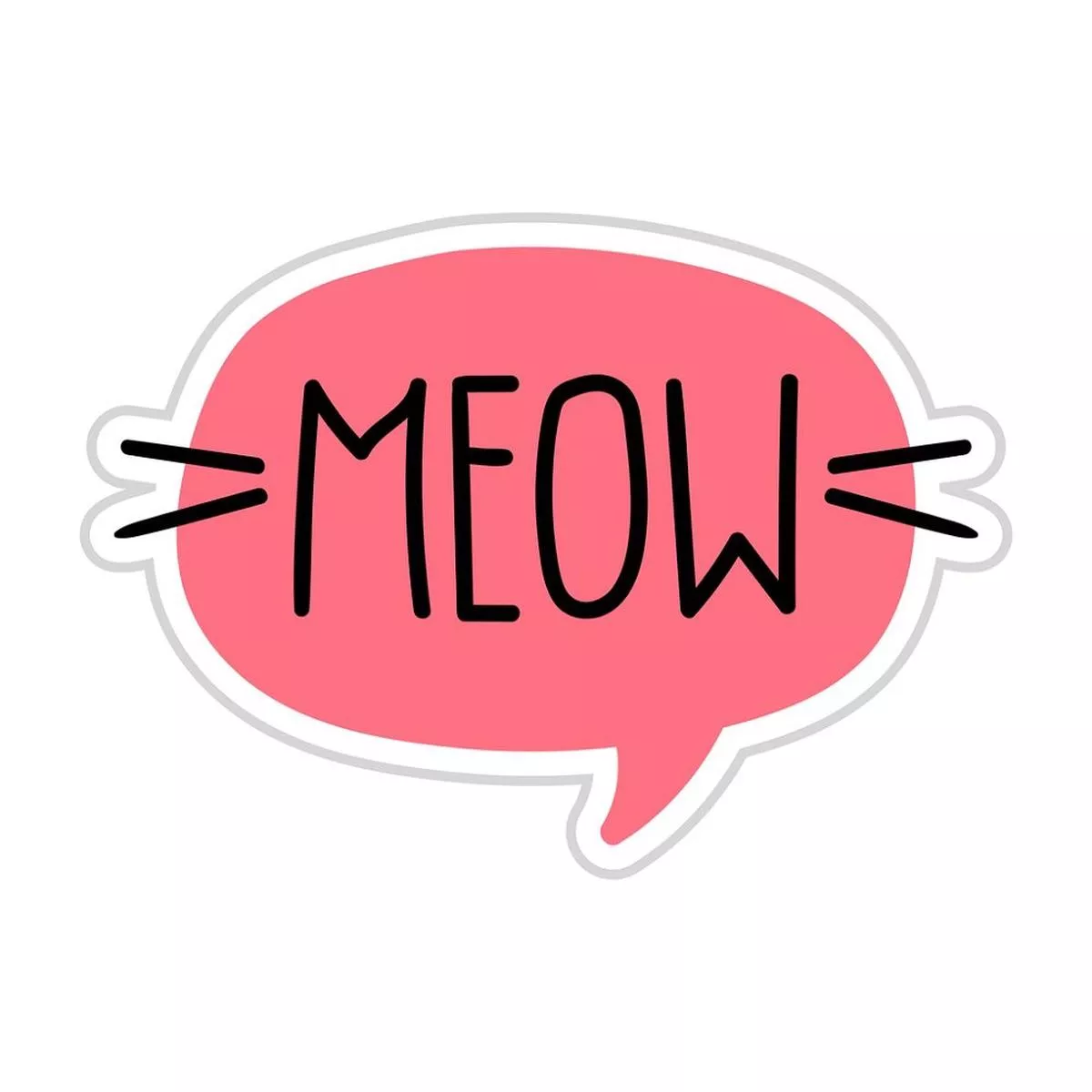 meow-speech-bubble-fabric-panel Meow Speech Bubble Fabric Panel