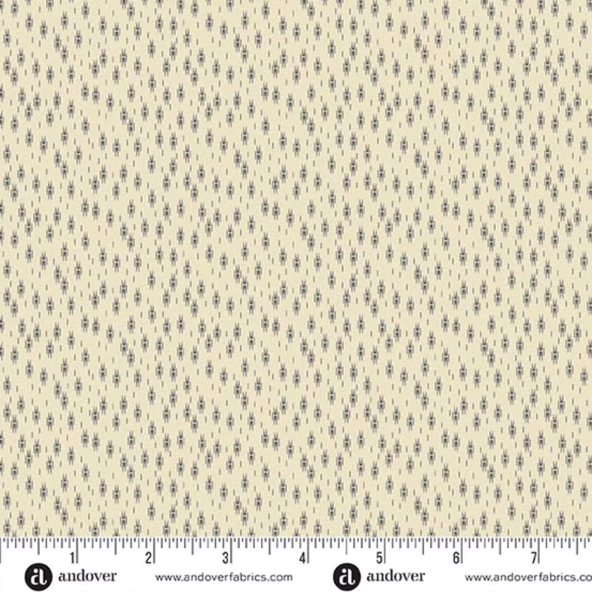 Micro Ikat Cream by Makower UK