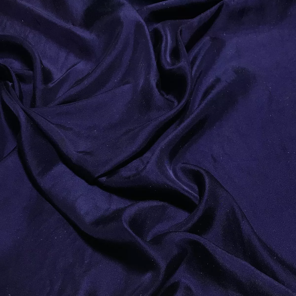 Midnight Blue – Hand Dyed Silk Twill