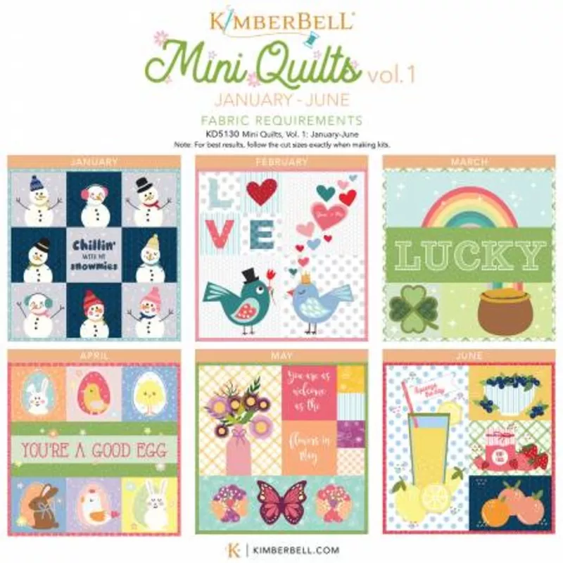 Mini Quilts Volume 1 January – June