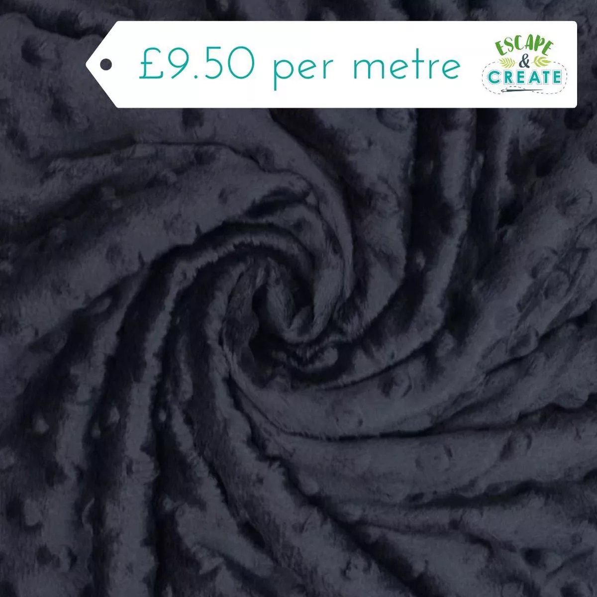 Minky Dimple Fleece in Navy