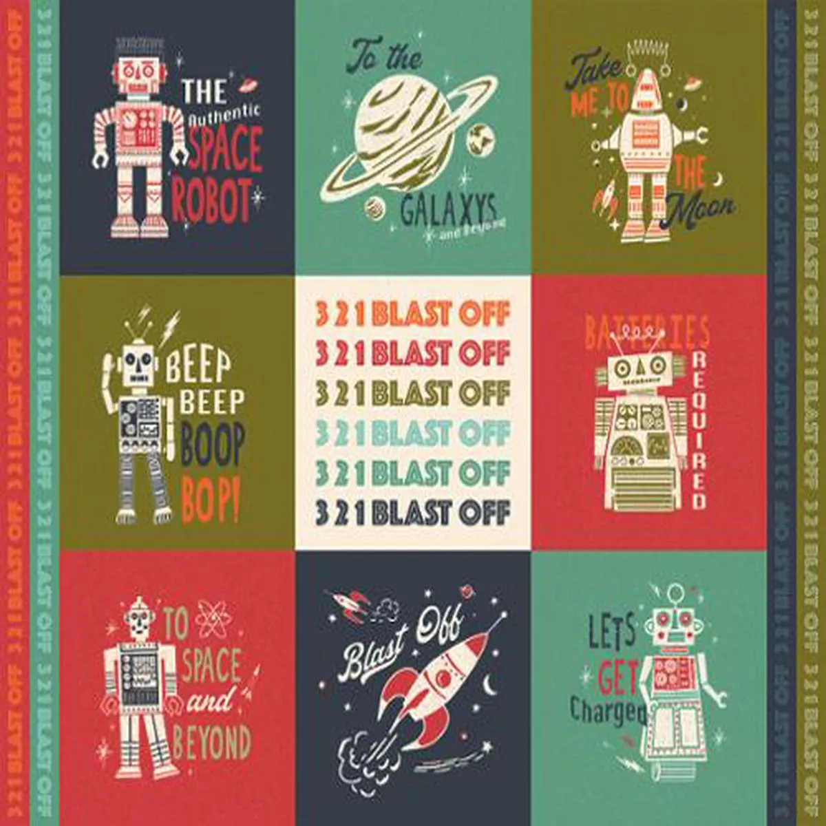 Moda – Blast Off Panel – Multi