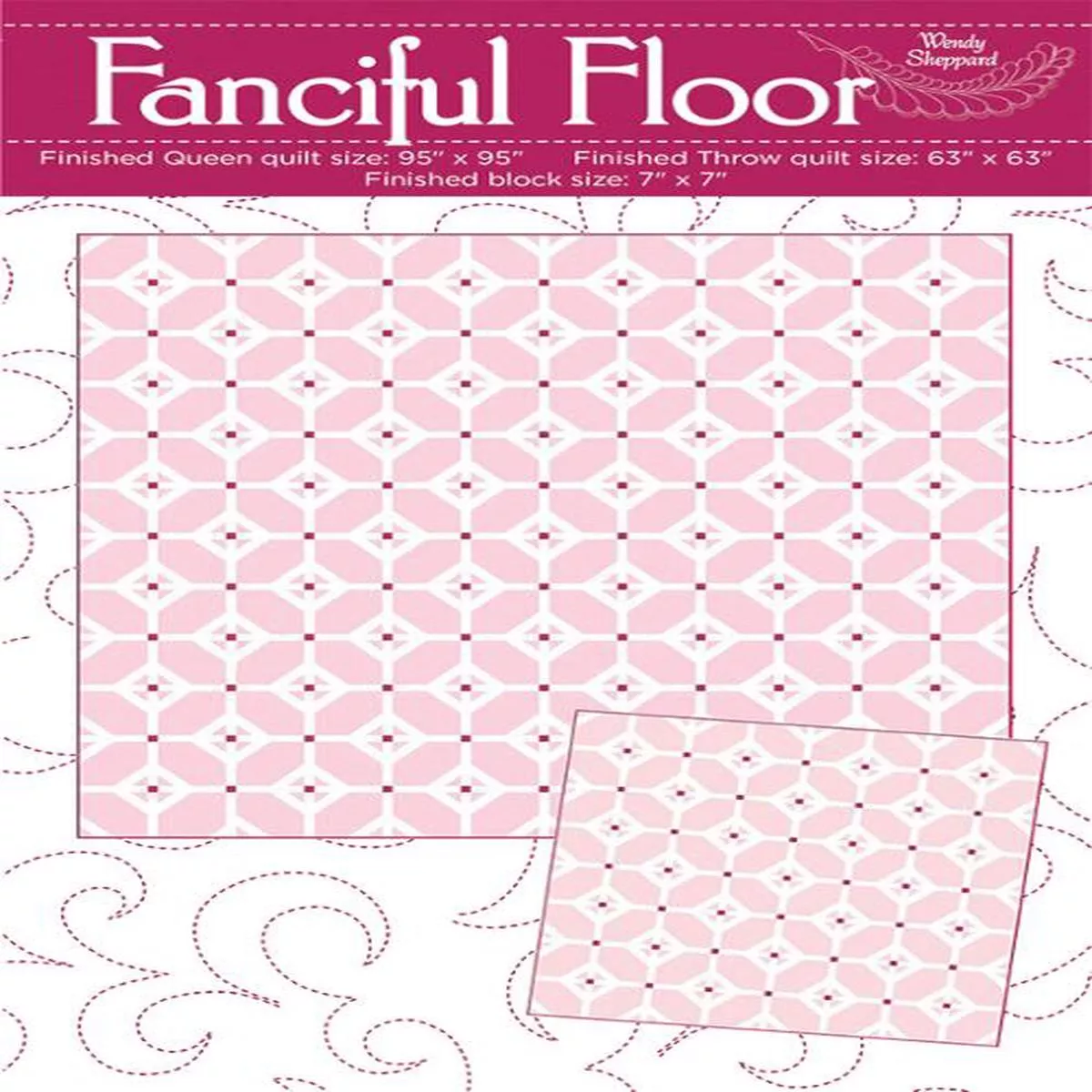 Moda Fabrics Fanciful Floor Parlor Quilting Pattern WS-12