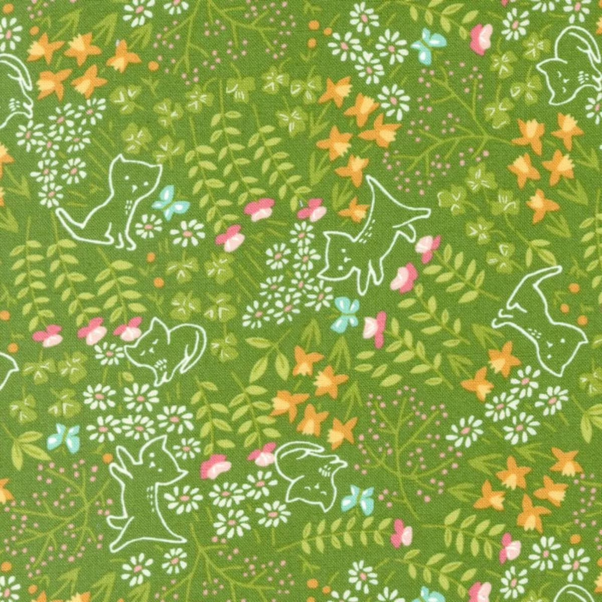 moda-here-kitty-kitty-garden-plants-grass-20833-15 Moda Here Kitty Kitty – Garden Plants Grass 20833-15