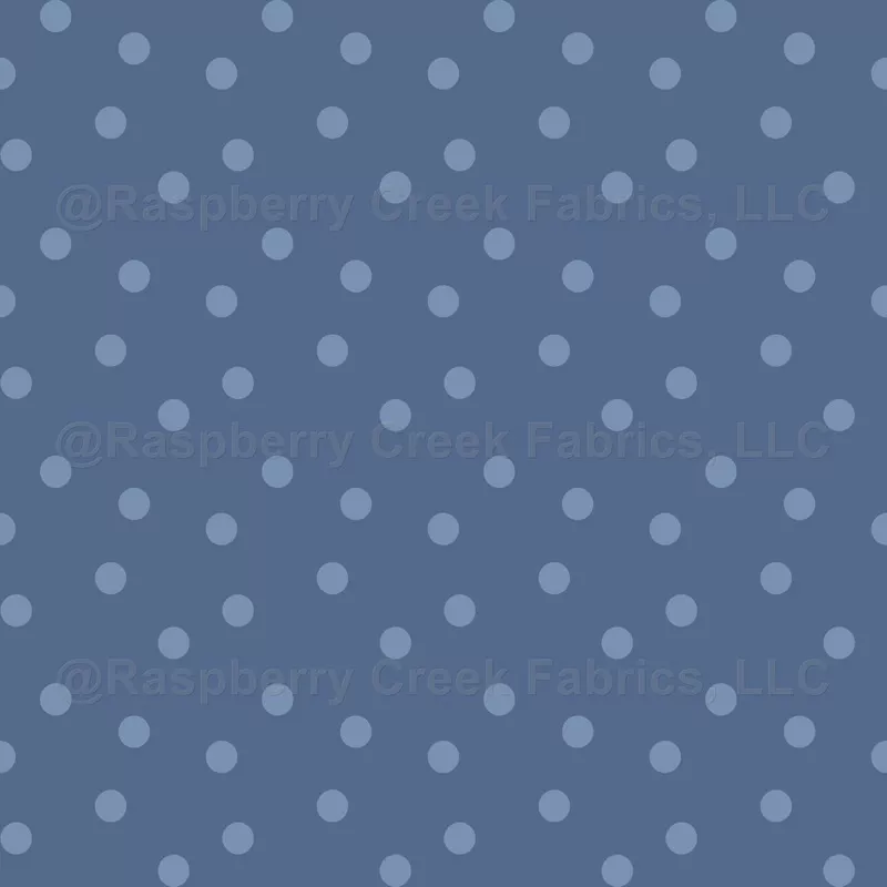 Modern Polka Dots on Gray-Blue