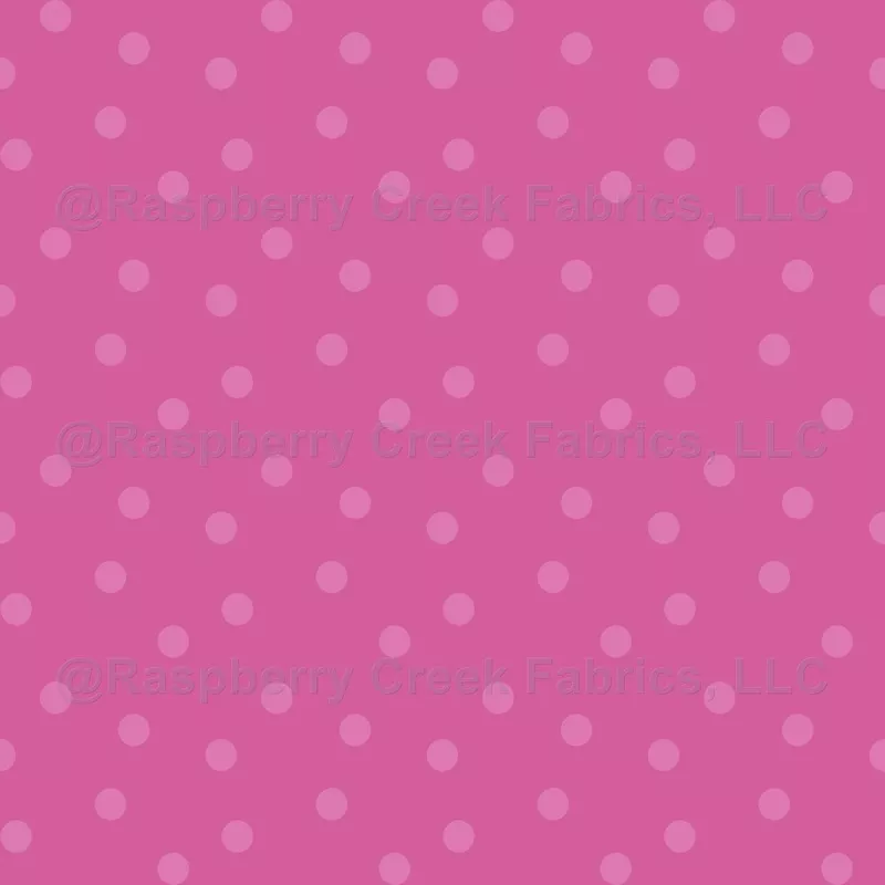 Modern Polka Dots on Pink