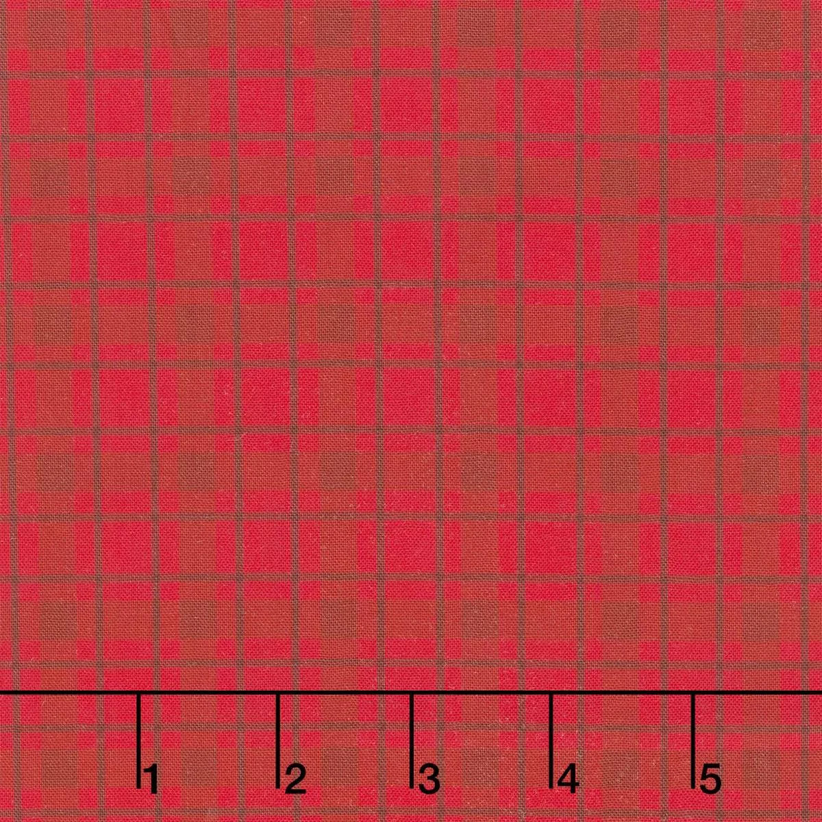 Monarch Meadow – Plaid Red Brown Yardage