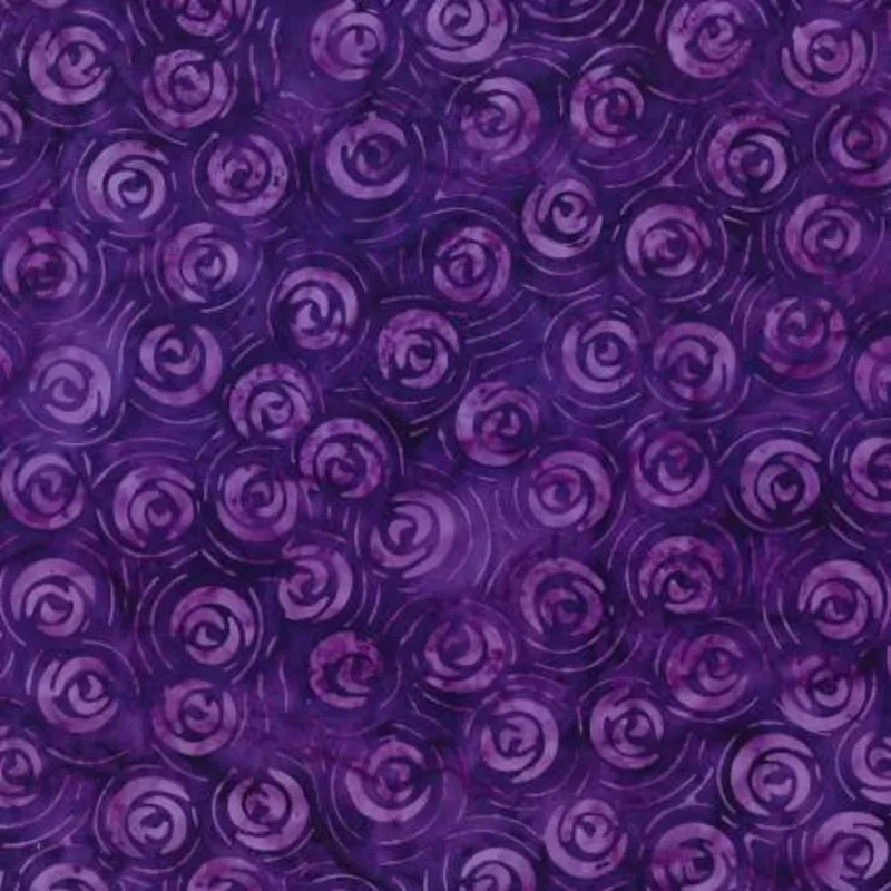 Moonshadow Batik Purple Rose Buds Batik 22308-663