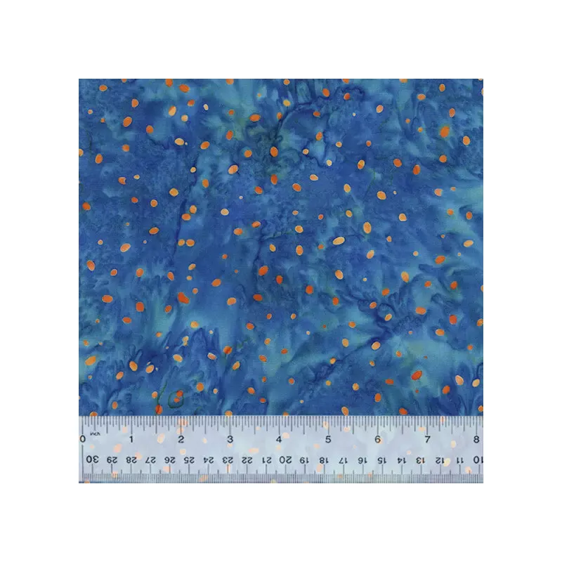 Morocco Baliscapes 2596Q-X Blue Ditzy Dots Batik Cotton