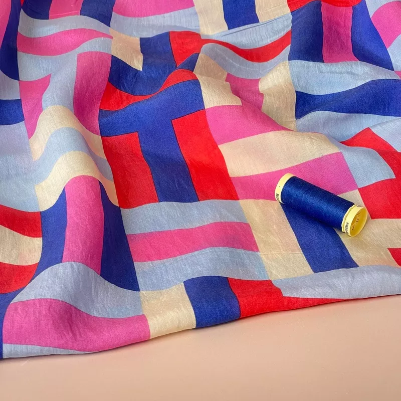 multicolour-maze-viscose-blend-fabric Multicolour Maze Viscose Blend Fabric