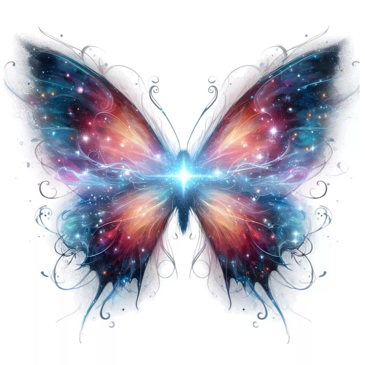 mystical-butterflies-galaxy-5-fabric-panel Mystical Butterflies Galaxy #5 Fabric Panel