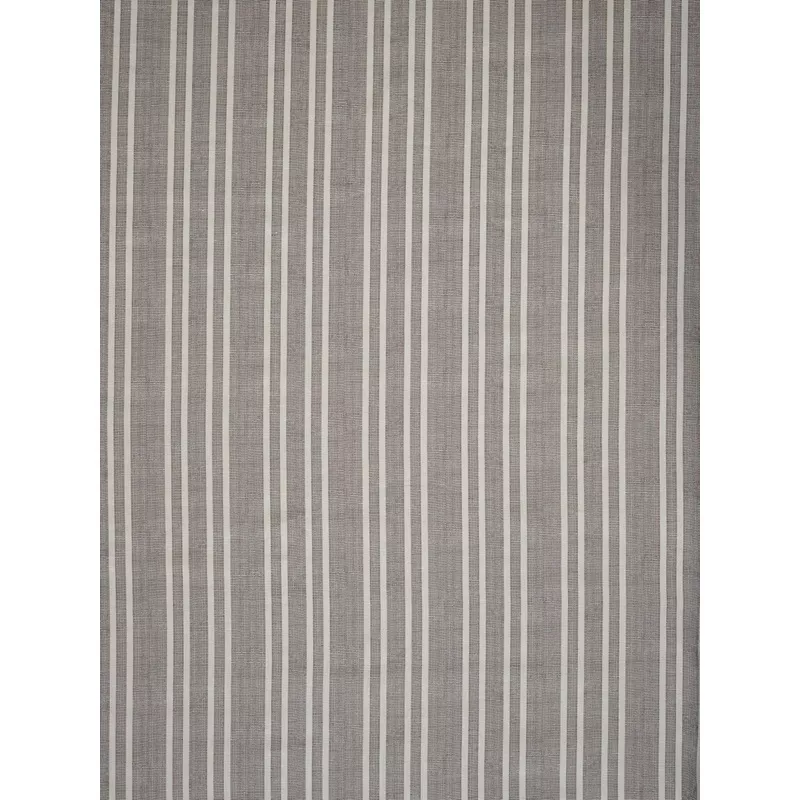 Needlepoint Stripe Fabric, Charcoal