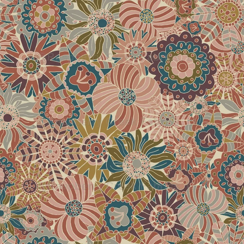 Neutral Spring Scandi Round Flowers