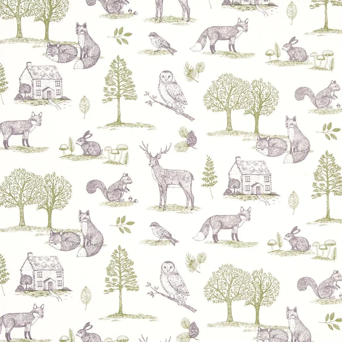 new-forest-forest-natural-fabric New Forest Forest Natural Fabric