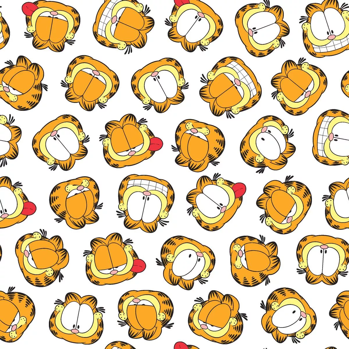 nickelodeon-garfield-silly-faces-fabric Nickelodeon Garfield Silly Faces Fabric