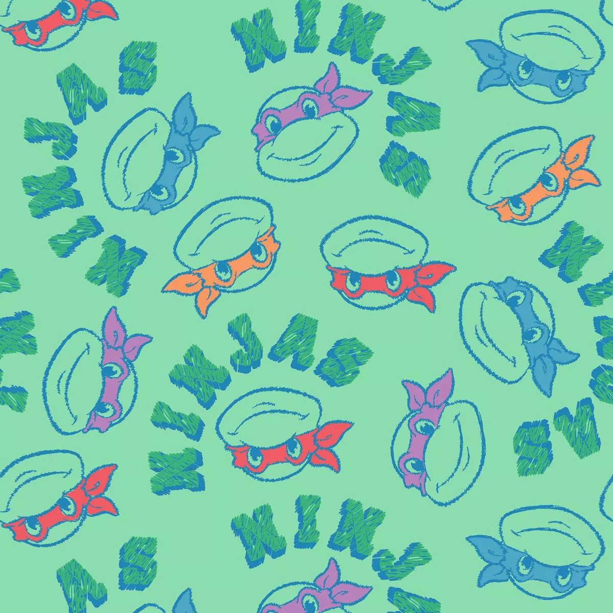 Nickelodeon TMNT Retro Fabric