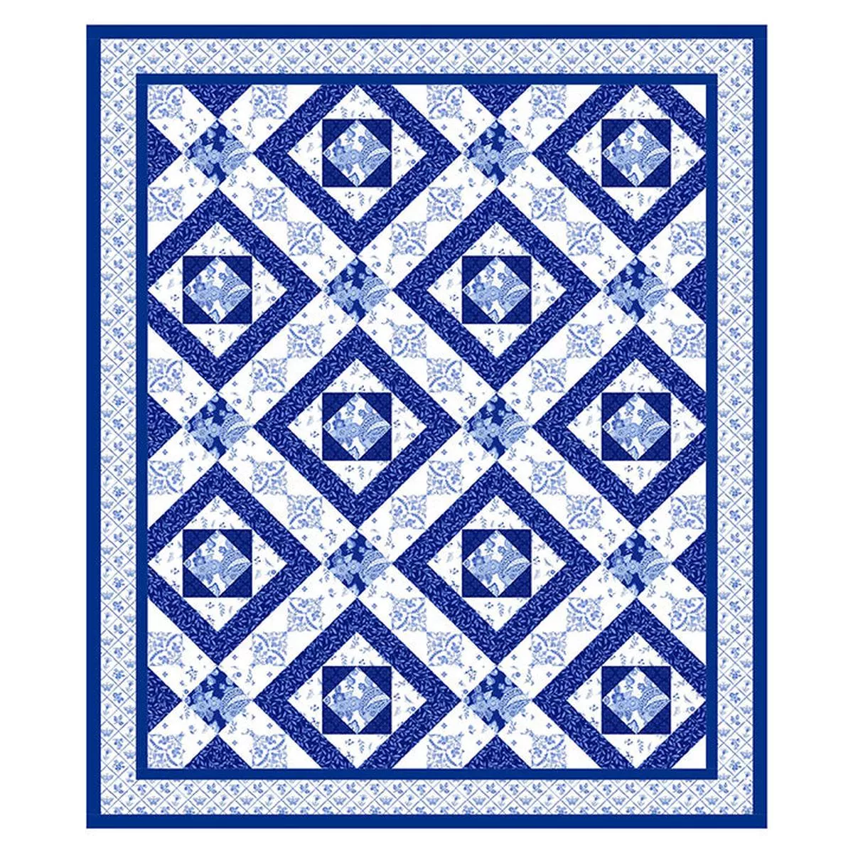 Northcott Fabrics Delft Dynasty Quilting Pattern PTN3522