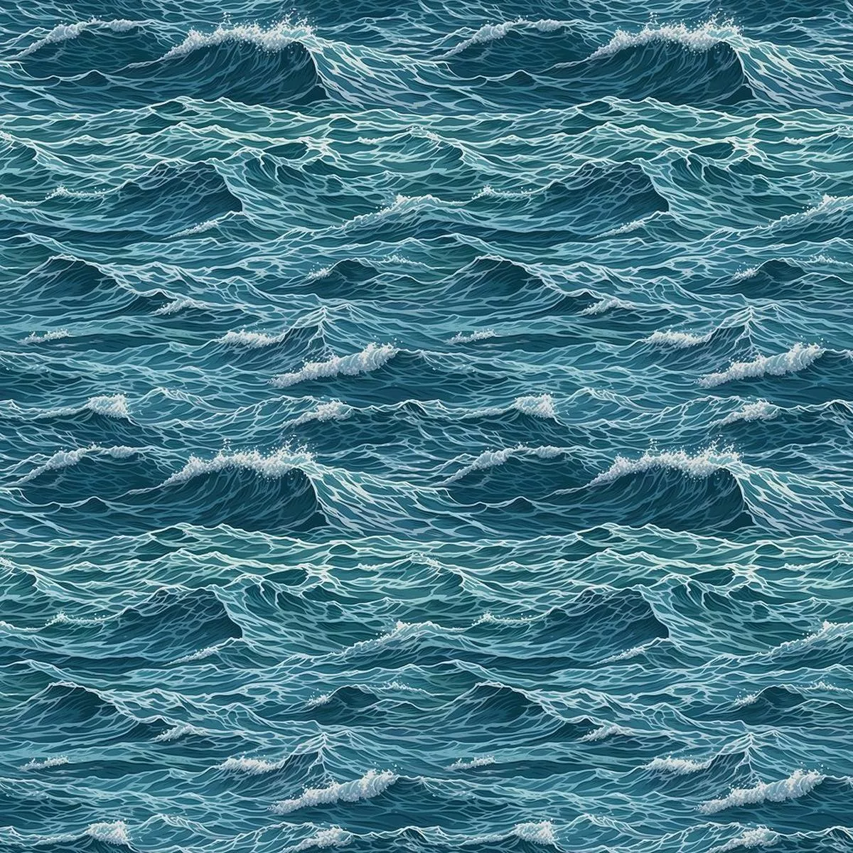 Oceanic Pattern #1 Fabric