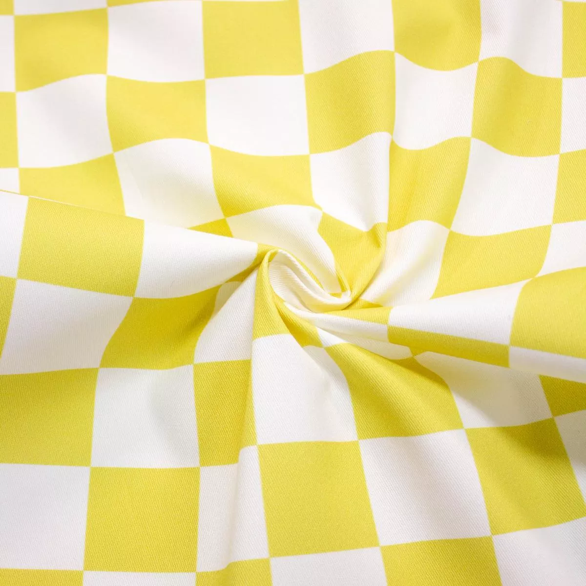 odyl-yellow-check-cotton-twill-fabric Odyl Yellow Check Cotton Twill Fabric