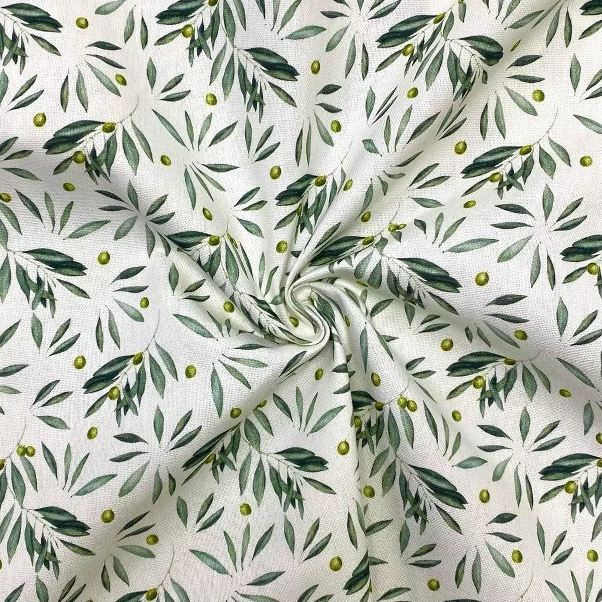 olive-branches-cotton-canvas-fabric Olive Branches Cotton Canvas Fabric