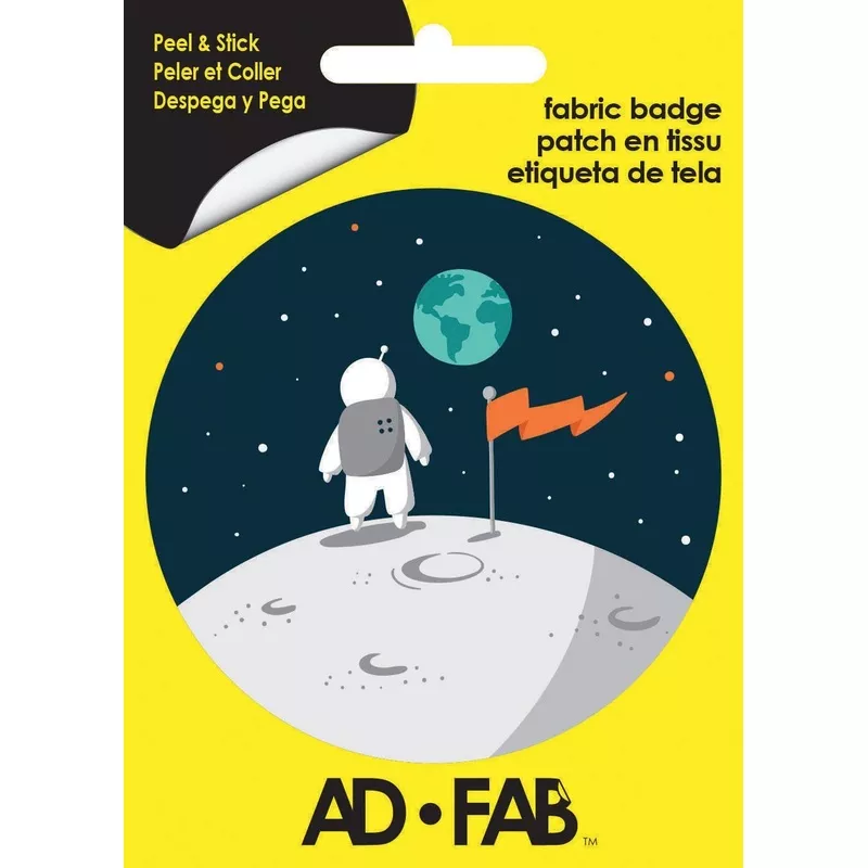 on-moon-adhesive-fabric-badge-01-multi On the moon Adhesive Fabric Badge 01 Multi