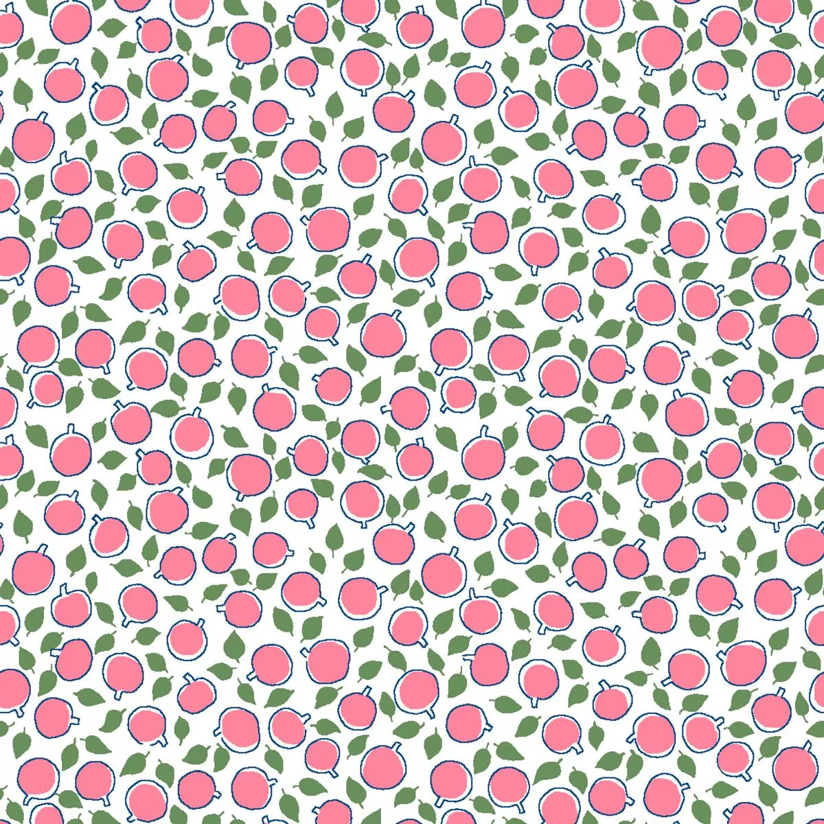 orchard-bliss-pink-apple-fabric Orchard Bliss – Pink Apple Fabric