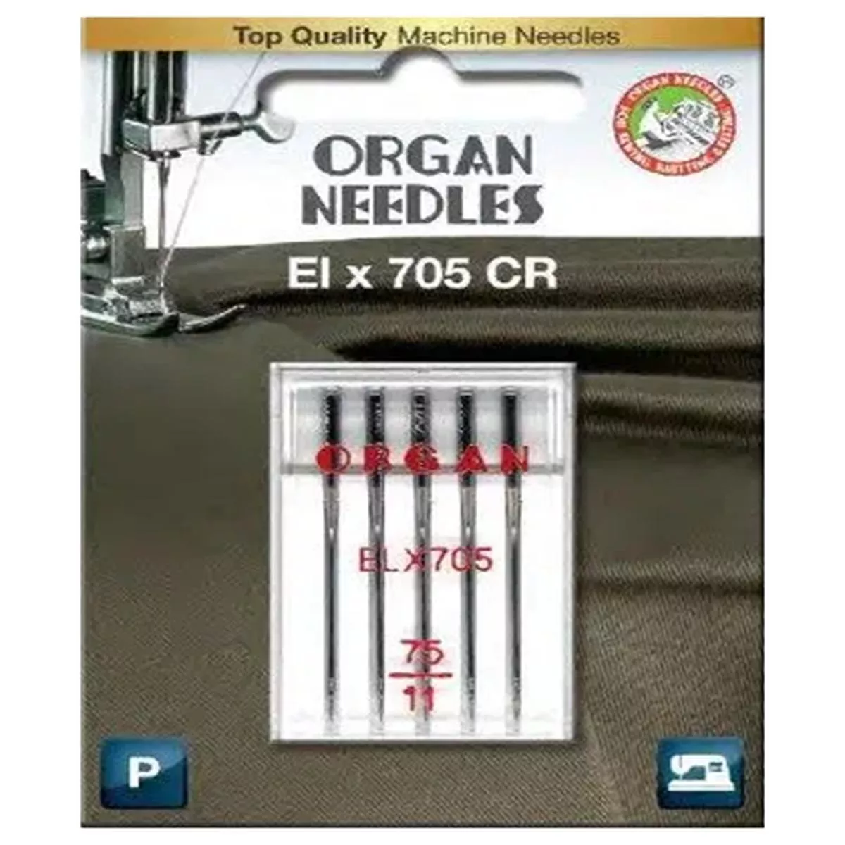 Organ 5pk ELx705 Chromium Serger Machine Needles