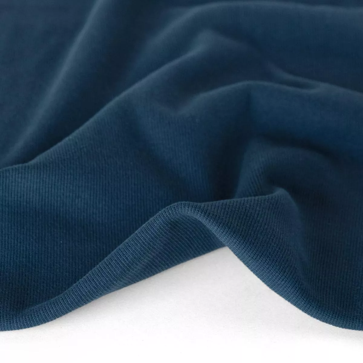 Organic Cotton 2×2 Ribbing – Petrol