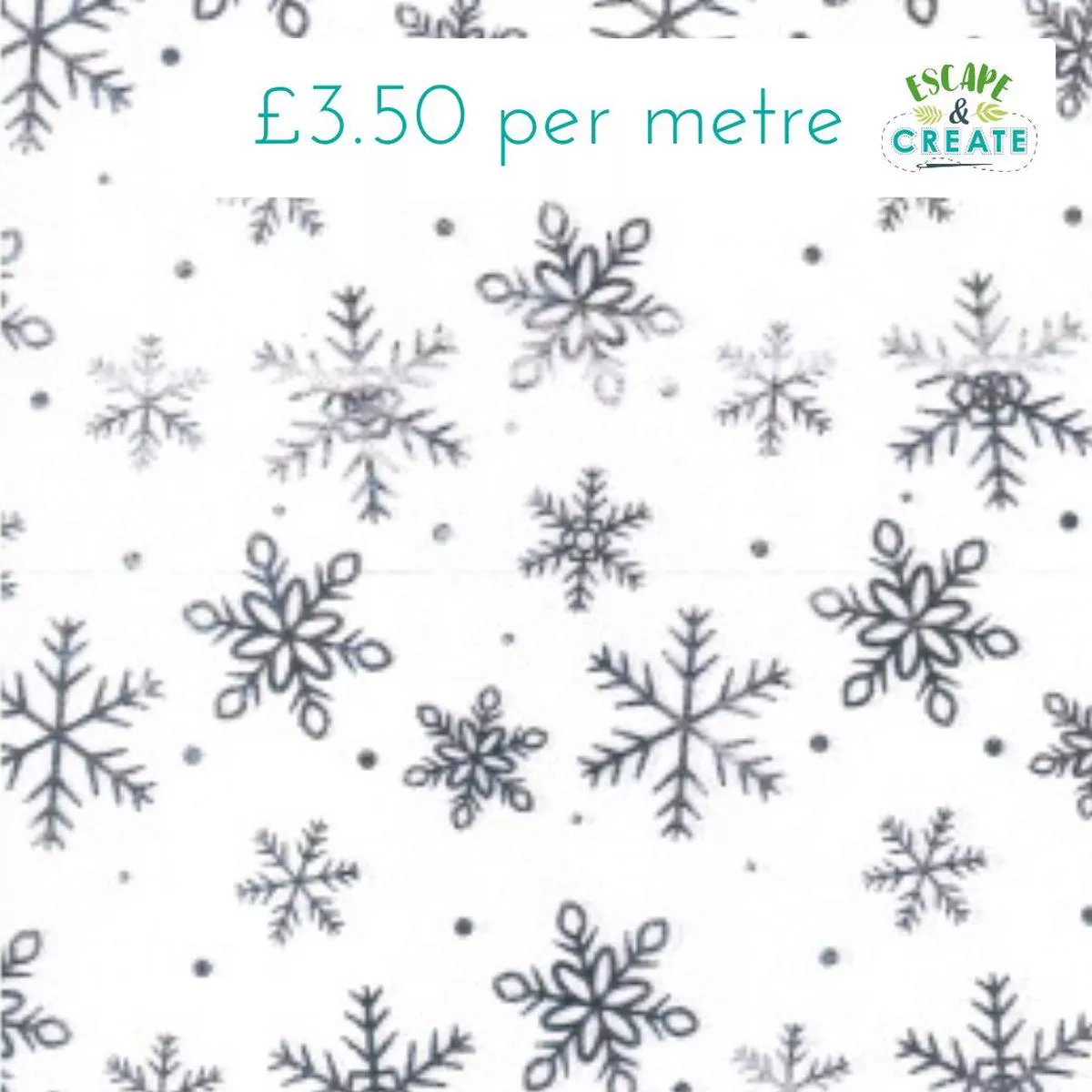 organza-in-white-with-silver-snowflakes Organza in White with Silver Snowflakes