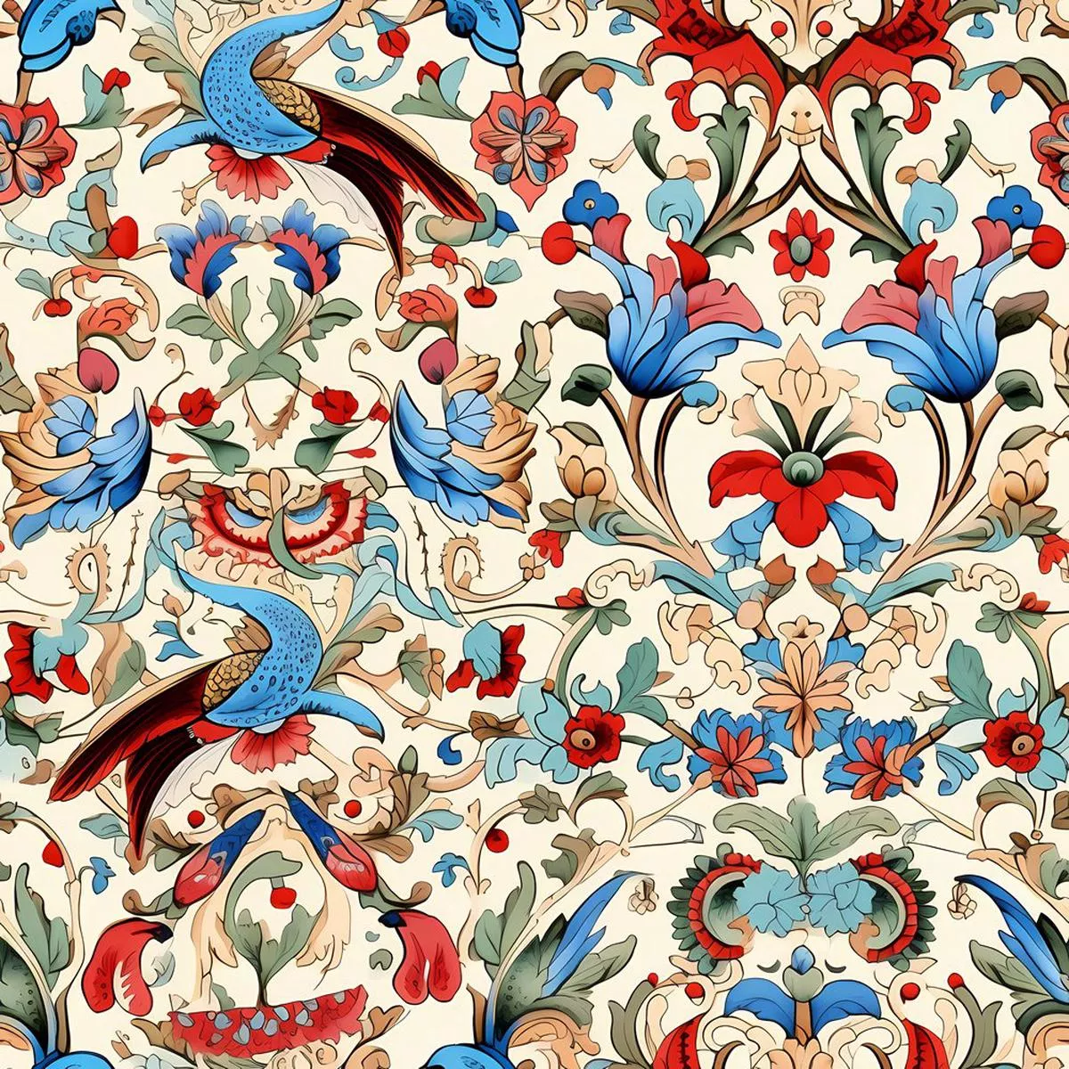 ornate-renaissance-floral-pattern-5-fabric Ornate Renaissance Floral Pattern #5 Fabric