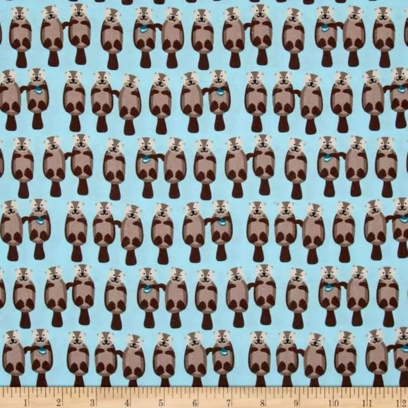 otter-fabric-light-blue-digital-print Otter Fabric Light Blue Digital Print