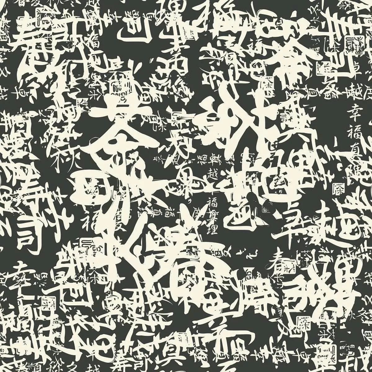 packed-japanese-writings-fabric Packed Japanese Writings Fabric