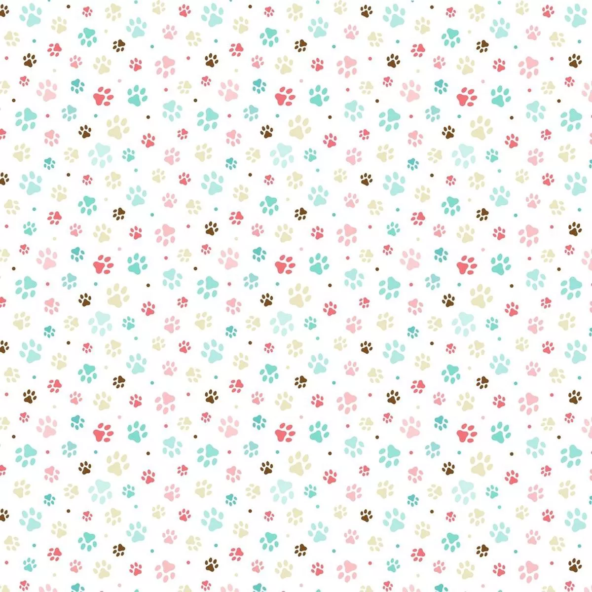 packed-paw-prints-fabric-pastel Packed Paw Prints Fabric – Pastel