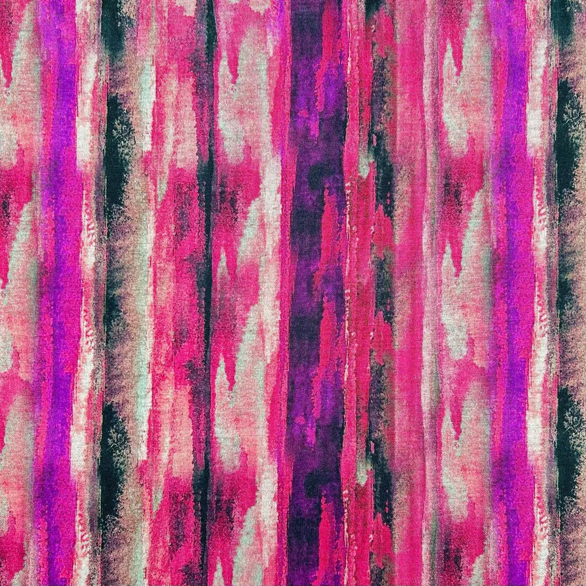 Painted Stripes Digital Modal-Touch Jersey Fabric